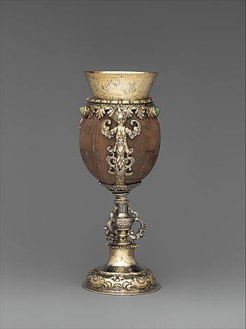 Coconut cup, Hungarian circa 1650